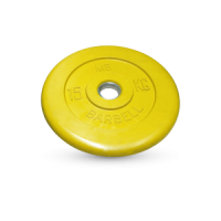 15 кг диск (блин) MB Barbell (желтый) 50 мм.